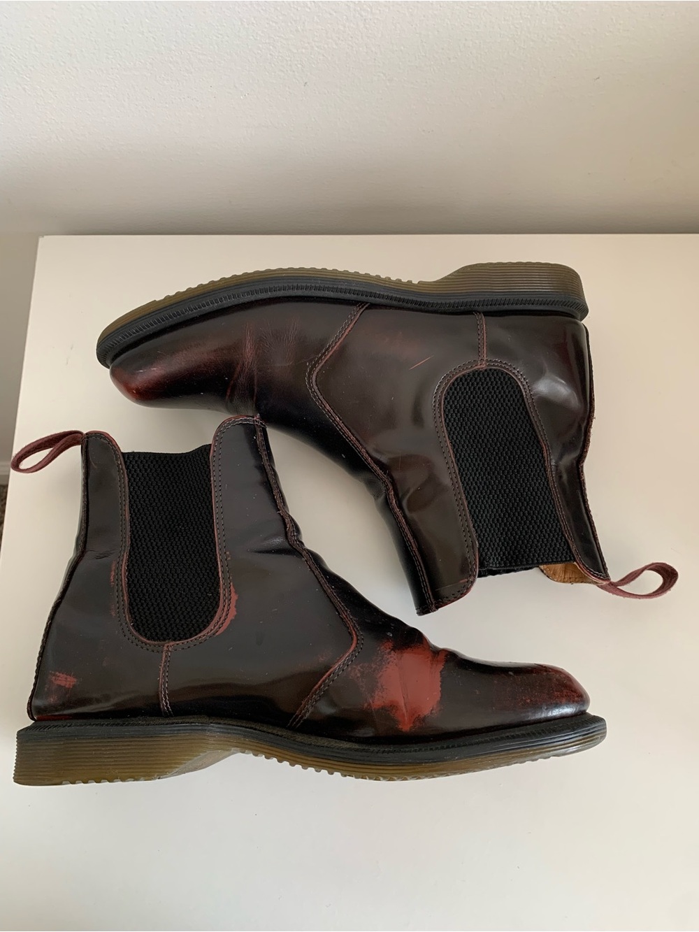 Dr Marten cherry red Chelsea boot - Picture 7 of 14
